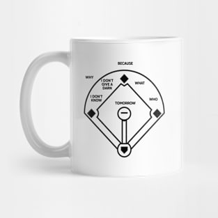 Who's On First Baseball Love Funny Mug